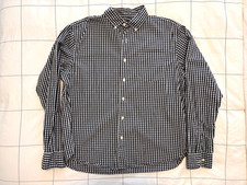 Steven Alan - Men's Black and White Checked BD Shirt Size XL, Made In USA