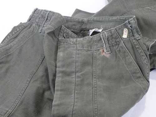 Pantaloni in raso di cotone utility US Army 1973 OG-107 (lotto di 2) tg 32 x 31 - Foto 6 di 6