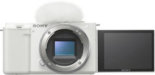 Sony Alpha ZV-E10 APS-C Interchangeable Lens Mirrorless Vlog Camera- White