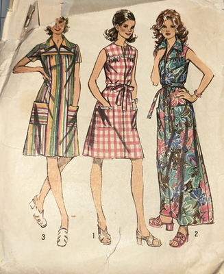 Simplicity Sewing Pattern 5028 Smock Dress in 2 Lengths Size 20 1/2, Bust  43 VTG | eBay
