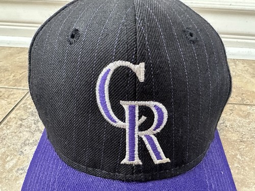VintageColorado Rockies Snapback Hat Pinstripe *Blemish* - Picture 4 of 9