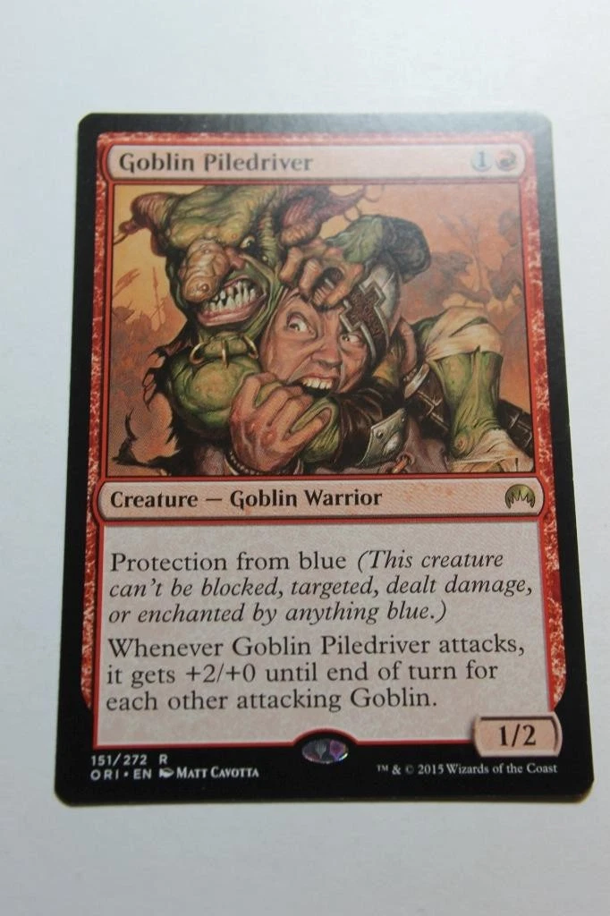 Goblin Piledriver Magic: The Gathering Individual Trading Card