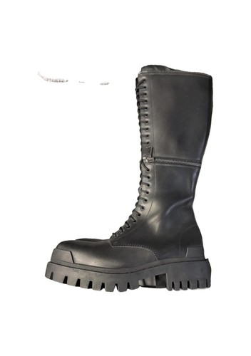 Botas de Cuero 2 en 1 Balenciaga Master Negras EUR 40, UK 7, Autenticadas