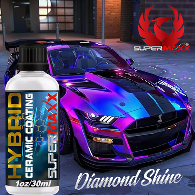 HYBRID SUPERMAXX CERAMIC CAR COATING DIAMOND SHINE PAINT PROTECTON - 30ML KIT