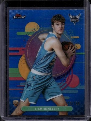 2025-26 Finest #118 Liam McNeeley Blue Refractor #/150