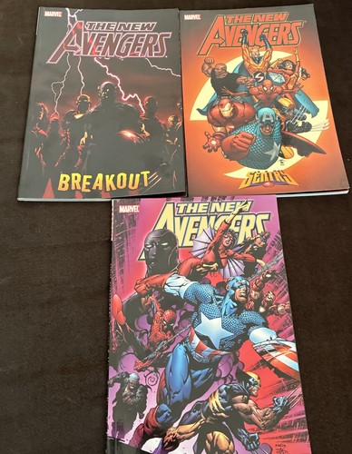 Marvels New Avengers Volume 1-3, 2 First Prints. Breakout, Sentry,secrets & Lies