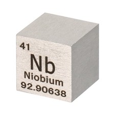 Niobium Cube,10mm Nb-Density Cube High Density Element Cube Unique Metal Cube