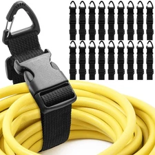 18 Pack 17 Inch Adjustable Extension Cord Holder Organizer with Triangle Clip...
