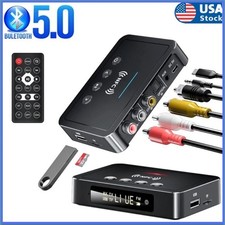 3 IN 1 NFC Bluetooth 5.0 Transmitter Receiver Audio Adapter Home Stereo FM AUX