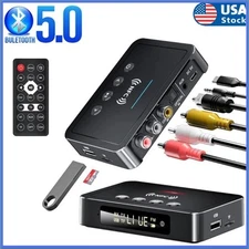 3 IN 1 NFC Bluetooth 5.0 Transmitter Receiver Audio Adapter Home Stereo FM AUX
