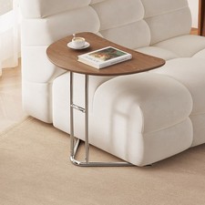 C-shaped side table, semi-circular table, used for sofas, beds, and small spaces