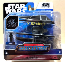 Tie Defender w Fighter Pilot Star Wars Micro Galaxy Squadron tri winged ship