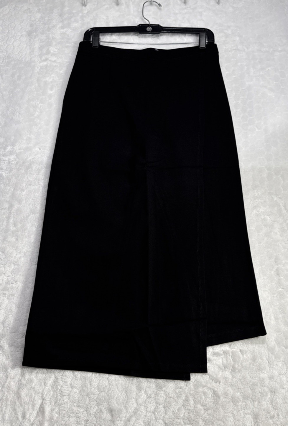 Betabrand The Sassiest Pull On Capri Skort Combinación Panel Superpuesto Negro M