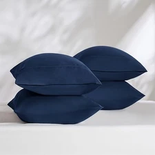 Pillow Cases Set of 4 Hotel Quality Soft Breathable Pillow Cover Standard Pillow