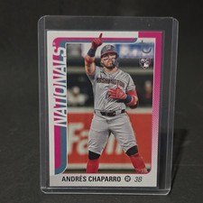 Topps 2025 Series1 Rookie Andrés Chaparro Washington Nationals 167 Vintage Stock