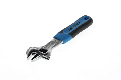 60 S 8 JC Adjustable spanner 8 open end chrome plated with 2C handle