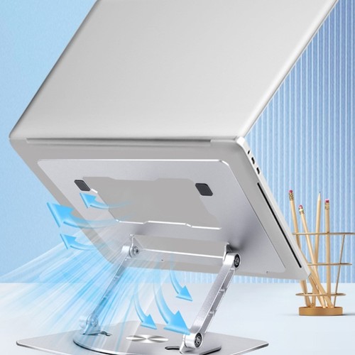 Laptop Stand Risers for Desk Ergonomic Foldable Computer Stand Adjustable Height - Afbeelding 6 van 10