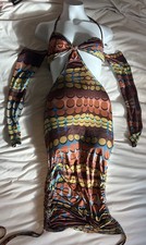 PrettyLittleThing Polka Dot Scrunched Dress Size 2
