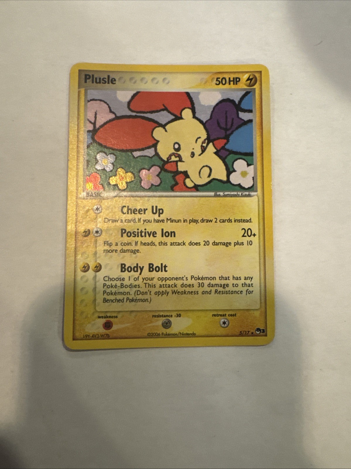 Plusle 5/17 POP Series 3 Holo 2006 50 HP Holo Rare Basic Pokémon TCG