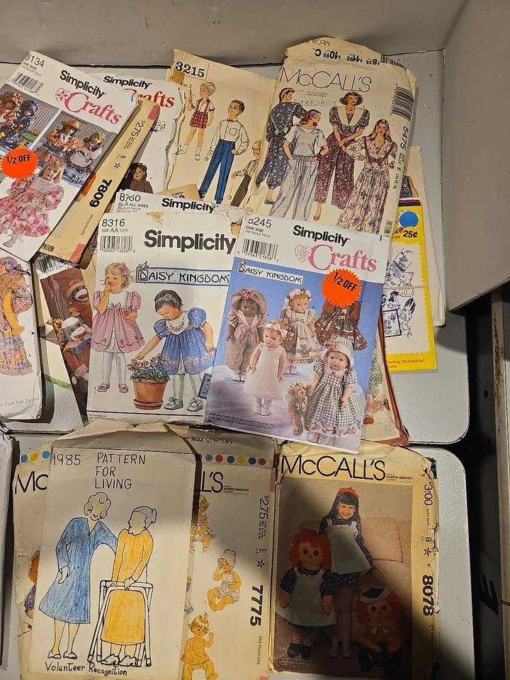 McCalls Simplicity Pattern Lot Baby Toddler Child Boy Girl Vintage 80s - Image 2 of 4