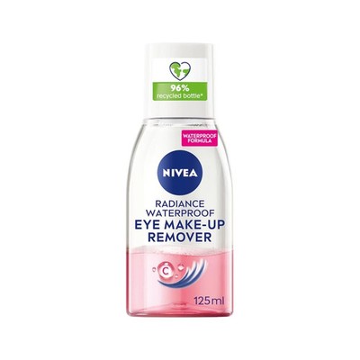 2 x NIVEA wasserfester Augen Make Up Entferner Radiance 125ml