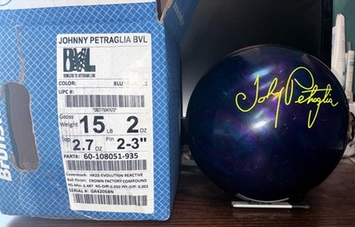 Johnny Petraglia BVL Bowling Ball 15lb 2oz NEW UNDRILLED