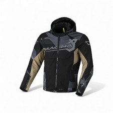 Veste Moto Macna Atracor Softshell Antivent Grise, Marron, Noire