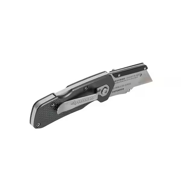 New* Husky Compact Folding Utility Knife Quick Change Blade