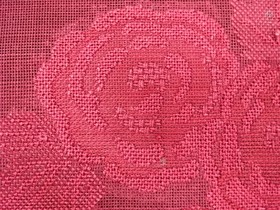 7607607: JAPANESE KIMONO JAPANESE NAGOYA OBI FOR SUMMER / WOVEN ROSE