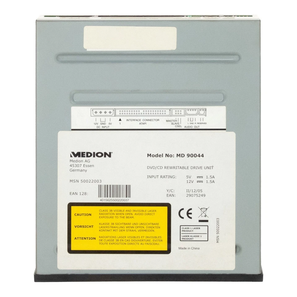 Unità Ottica Brenner MEDION MD 90044 DVD/CD RISCRIVIBILE IDE 5.25 Pollici - Image 3 of 3