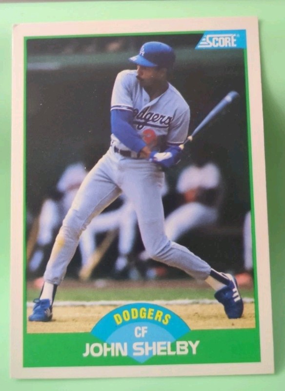 1989 Score - John Shelby #103 - Los Angeles Dodgers 