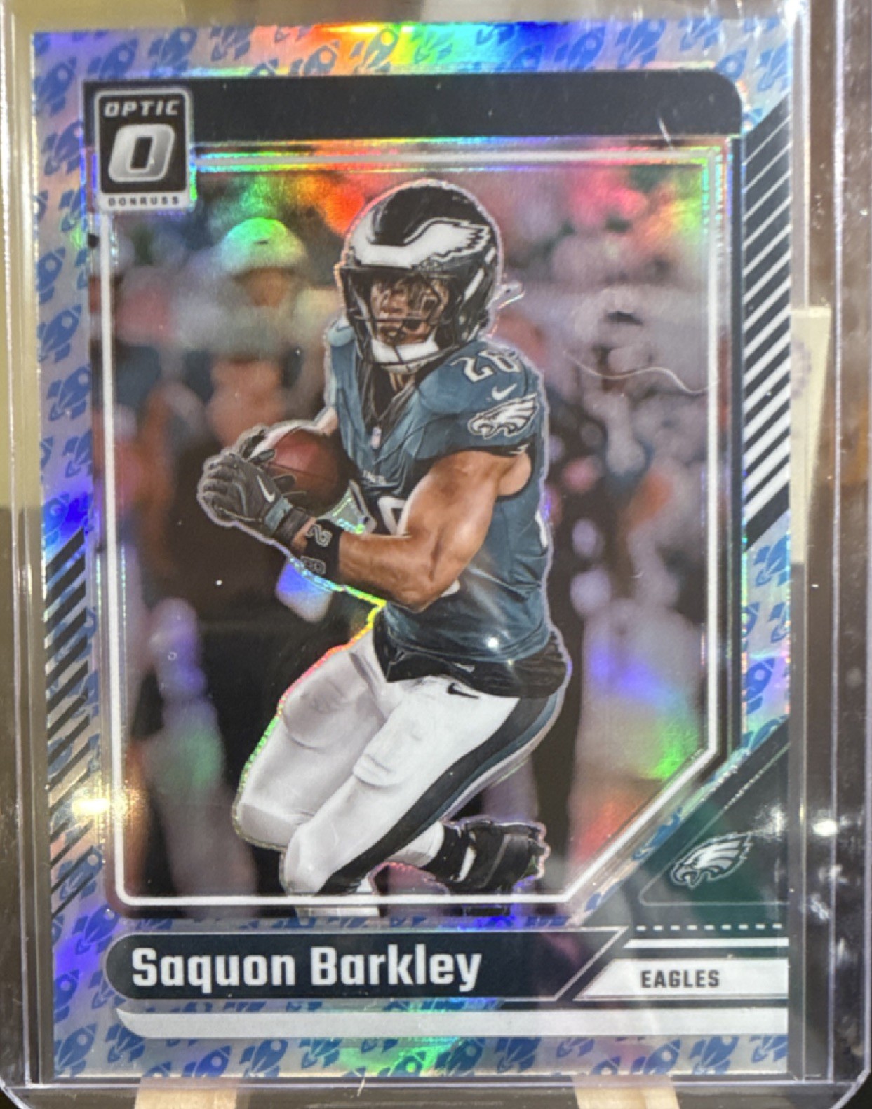 2024 Panini Donruss Optic Saquon Barkley #159 Prizm Rocket Emoji Eagles Football