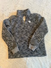 Abercrombie Kids Boys Gray Full Zip Fleece Sweatshirt Hoodie Long Sleeve 13/14