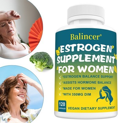 Östrogenkapseln für Frauen   350 mg   Wechseljahre   Stimmungsstabilisierung