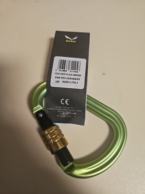 Salewa Karabiner HMS Pro Alu Aluminium Klettern Klettergurt Bergwandern Bergtour
