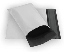 100  4 X 6 White Small Poly Mailer Size #00 Self Sealing Envelopes Plastic Shipp