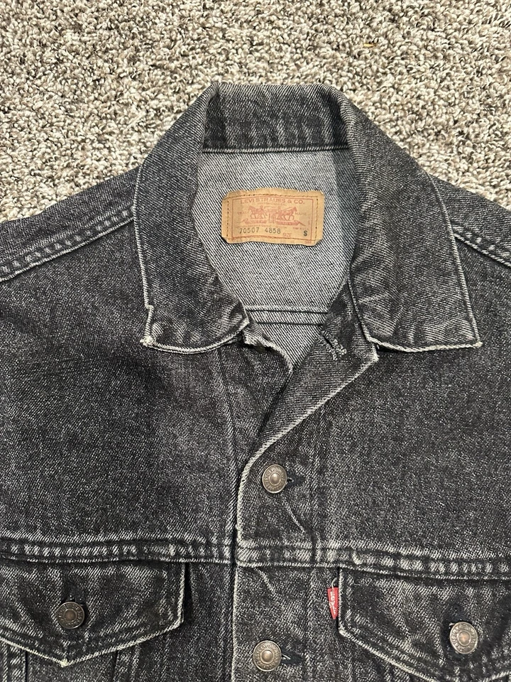 Chaqueta Levis Stone Wash 527 Tipo 3 Rara De Colección 70507 4858 Talla S Hecha en EE. UU. Foto 3 de 4
