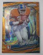 Tony Dorsett 2025 Panini Prizm Base #260 Orange Wave /65 Broncos