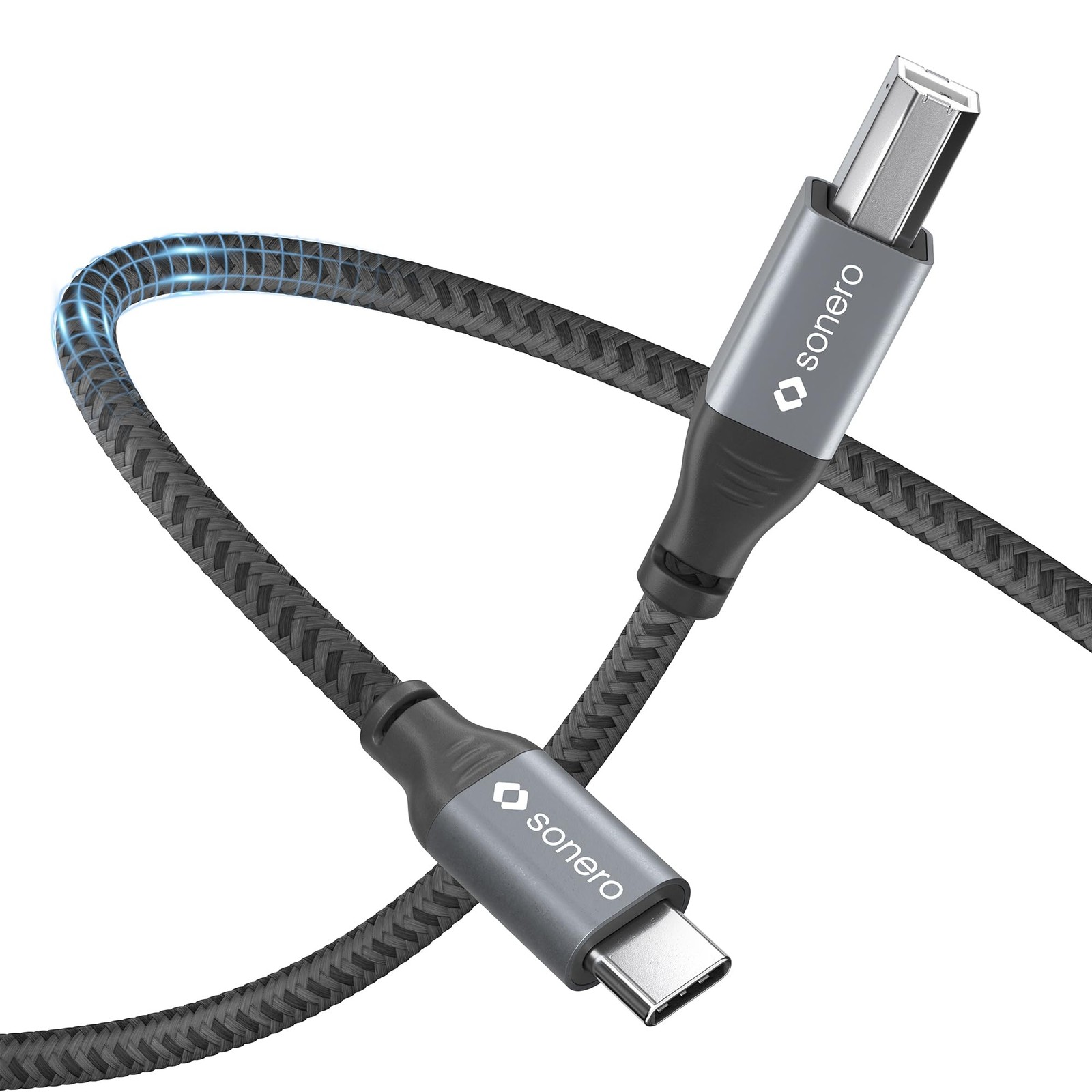 ® Cavo USB 2.0 cavo di collegamento cavo stampante da spina C a spina B 480 MB/s foto 2