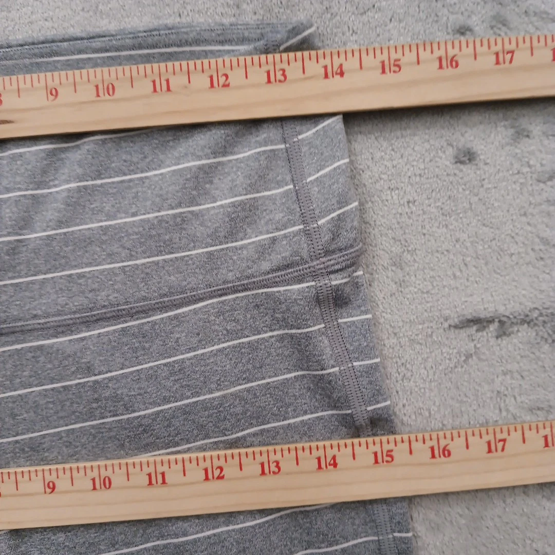 athleta striped ankle length mid rise leggings