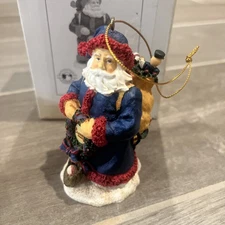 MLB Atlanta Braves Santa Ornament 1st In Series The Memory Company 2002 NIB