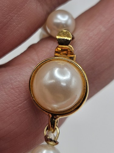 Vintage Carolee Faux Perle Einzelstrang Perlenkette - Bild 7 von 12