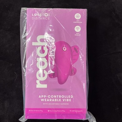 Love Distance Reach G App Controlled Rechargeable Silicone Wearable Vibe Purple