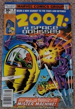 2001 A Space Odyssey # 9 Mister/MACHINE MAN  JACK KIRBY Marvel 1977 Bronze