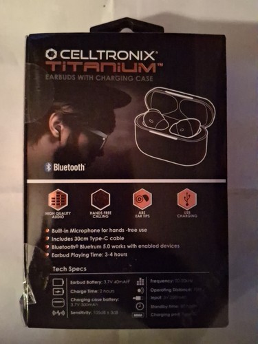 Celltronix True Wireless Earbuds With Charging Case - Photo 2 sur 2