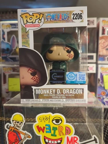 Funko Pop! : One Piece Monkey D. Dragon #2206 Chrono Toys Limited Edition DAMAGE