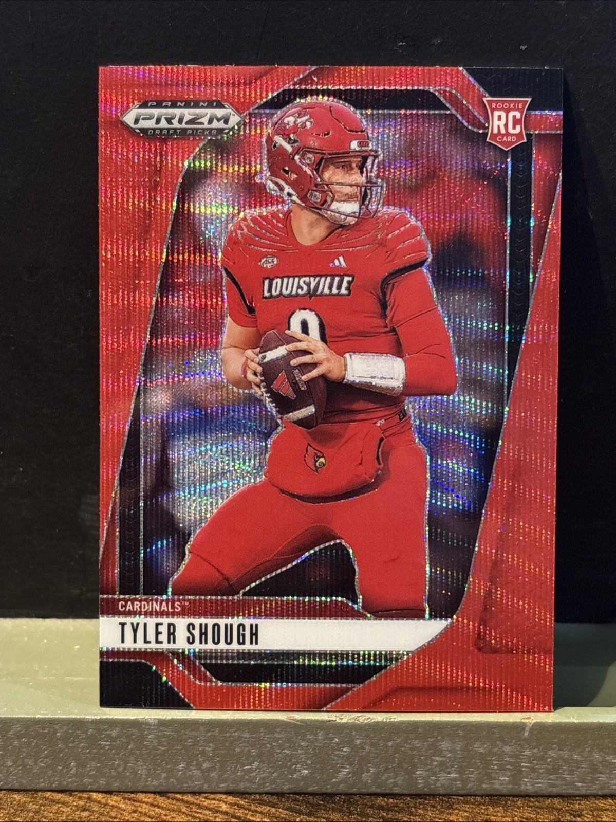 2025 Panini Prizm Draft Picks #49 Tyler Shough Ruby Wave Color Match