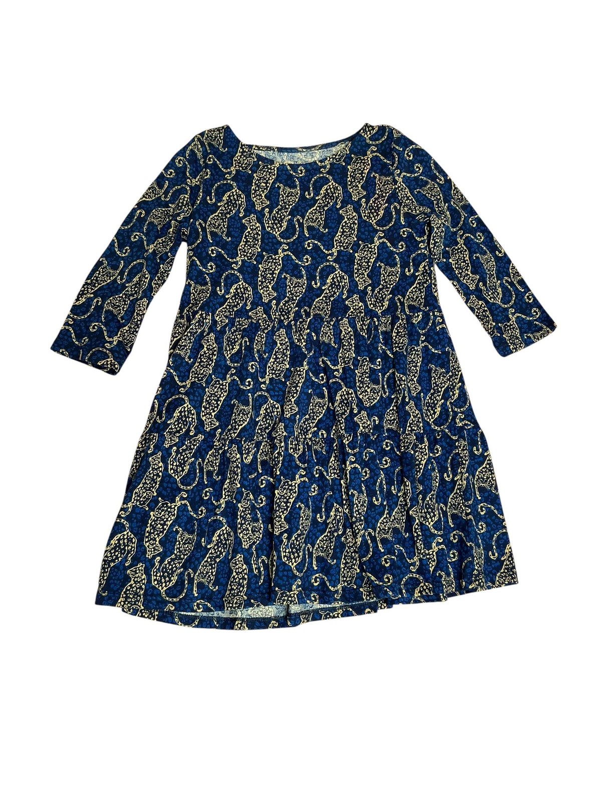Lilly Pulitzer NWT Girls Mini Geanna Dress Low Tide Navy Easy To Spot - Size M
