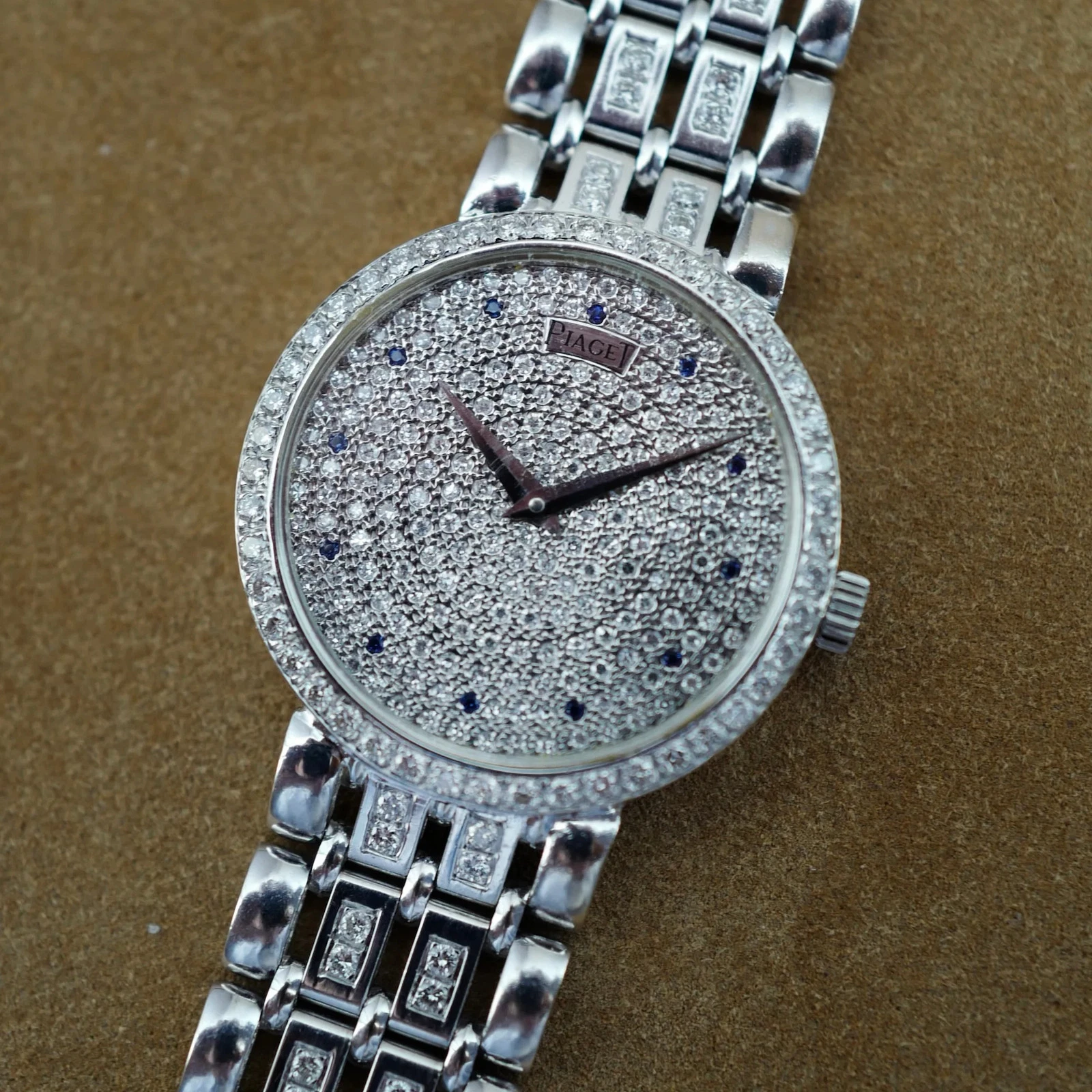 Piaget — Piaget White Gold Altiplano Ref. 90122 with Diamonds and Sapphires