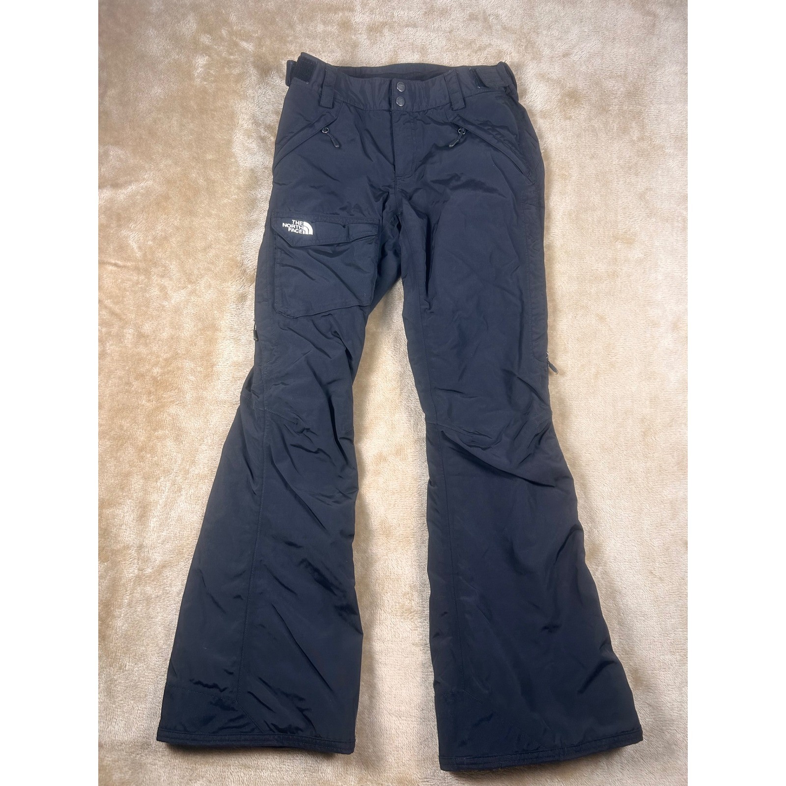 The North Face Womens HyVent Freedom Insulated Ski Snowboard Pants Black S Long